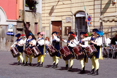 People in traditional clothing