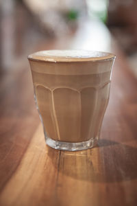 Close-up of coffee on table