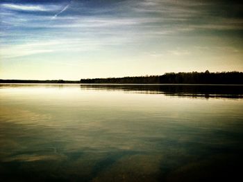 Reflection of clouds in water