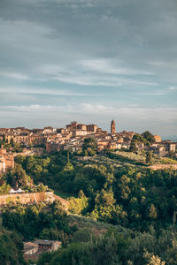 View of townscape against sky