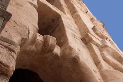 Low angle view of old ruins