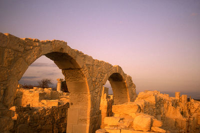 Old ruins against clear sky