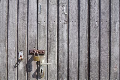 Full frame shot of wooden door