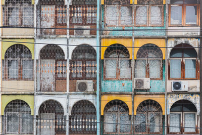 Full frame shot of old building