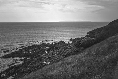 Scenic view of sea against sky