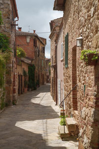 Alley amidst houses