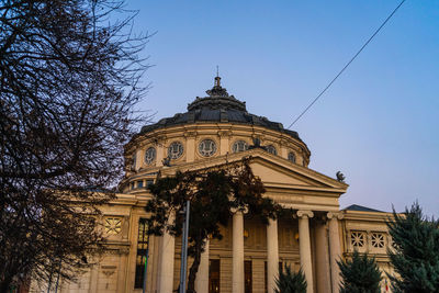 Low angle view of building against sky