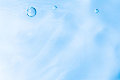 High angle view of bubbles in swimming pool