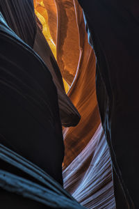 Low angle view of antelope canyon