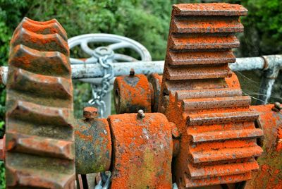 Close-up of rusty metal