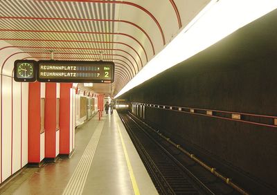 View of subway station