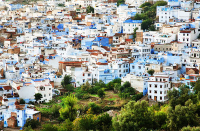 Aerial view of town