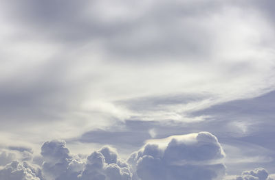 Low angle view of clouds in sky