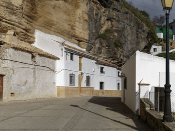 Street amidst buildings in town