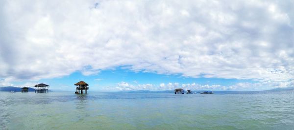 Panoramic view of sea against sky