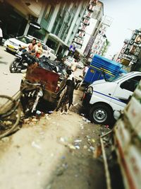 View of car on road