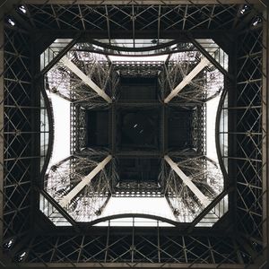 Low angle view of eiffel tower