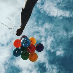 Low angle view of cloudy sky