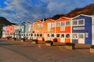 Houses in city