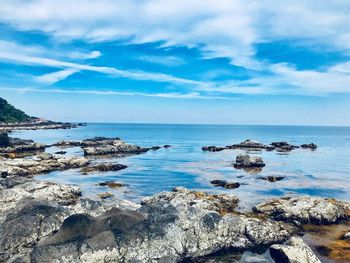 Scenic view of sea against sky