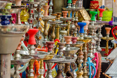 Close-up of market stall for sale