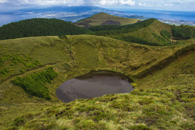 Scenic view of landscape against sky