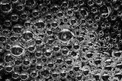 Close-up of bubbles in water