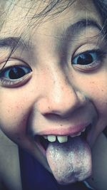Close-up portrait of girl