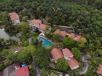 high angle view
