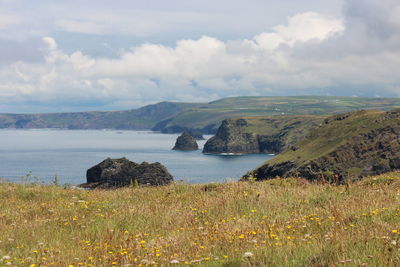 Scenic view of sea against sky