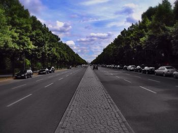 Road passing through landscape