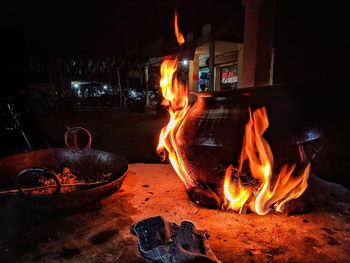 Bonfire at night