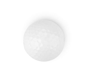 Directly above shot of ball on white background