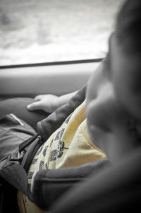 Low section of woman