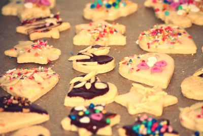 Close-up of food on table