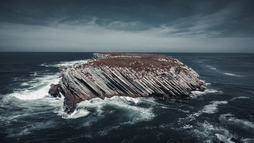 Panoramic view of sea against sky