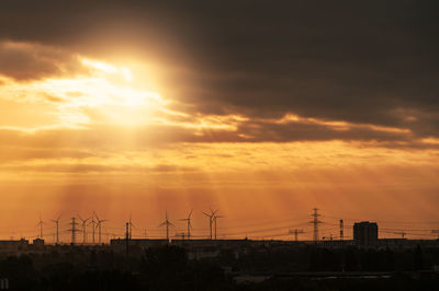 Scenic view of sunset