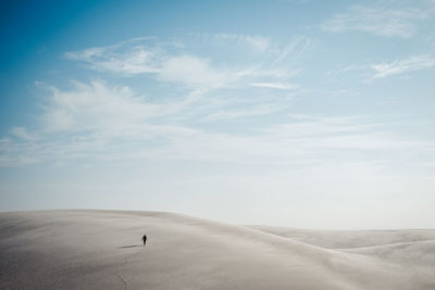 Scenic view of desert against sky