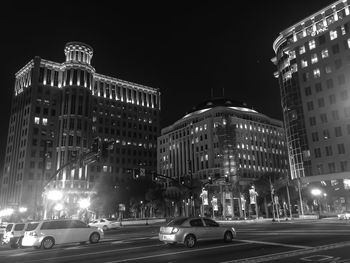 City street at night