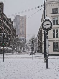 Ski lift in city