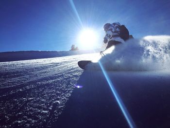 Sun shining through clouds