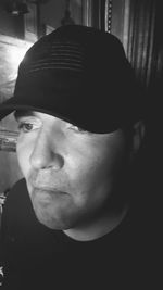 Close-up portrait of man