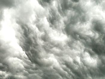 Low angle view of cloudy sky