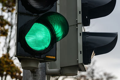 Low angle view of road sign