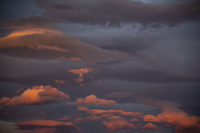 Low angle view of storm clouds in sky