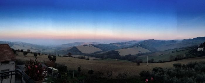 Scenic view of landscape against sky