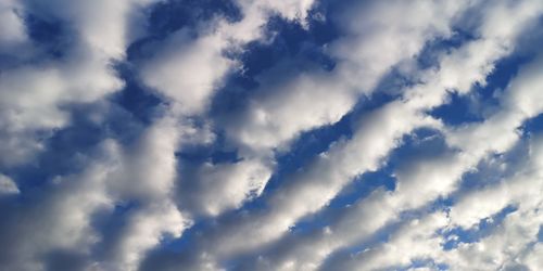 Low angle view of clouds in sky