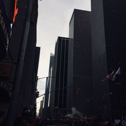 Low angle view of buildings against sky