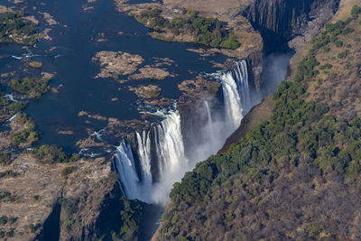 View of waterfall