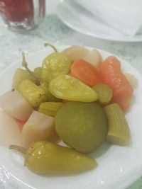 Close-up of food in plate